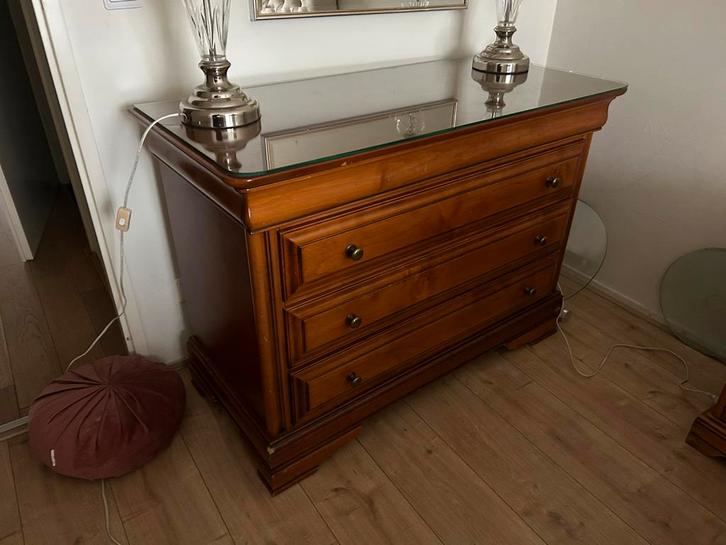 commode dressoir  Louis Philippe-stijl, Huis en Inrichting, Kasten | Dressoirs, Gebruikt, 50 tot 75 cm, Met lade(s), Ophalen