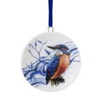 BOSVOGELTJES HANGER & IJSVOGELTJE - HEINEN DELFTS BLAUW, Huis en Inrichting, Woonaccessoires | Wanddecoraties, Ophalen of Verzenden