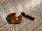 lego verfpalet met kwast, Kinderen en Baby's, Speelgoed | Duplo en Lego, Ophalen of Verzenden, Zo goed als nieuw, Losse stenen