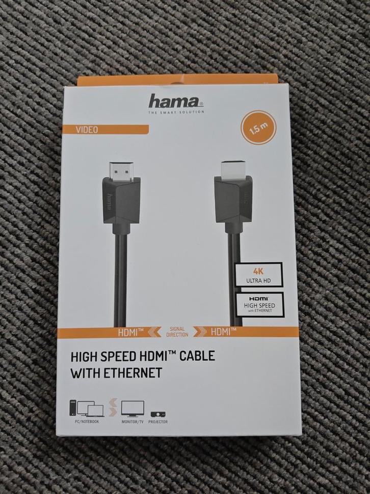 Hama 00200702, Audio, Tv en Foto, Audiokabels en Televisiekabels, Nieuw, HDMI-kabel, Minder dan 2 meter, Ophalen of Verzenden