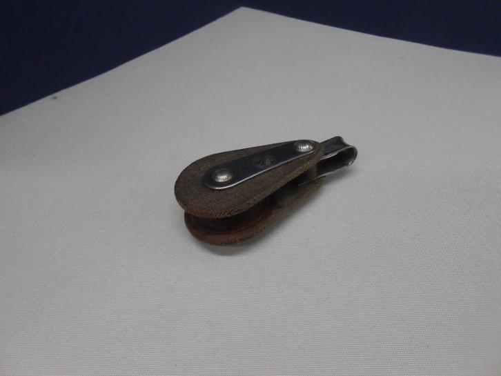 Tufnol blok, katrol, enkelschijfs, 6 - 8 mm, Watersport en Boten, Accessoires en Onderhoud, Gebruikt, Lijn of Blok, Ophalen of Verzenden