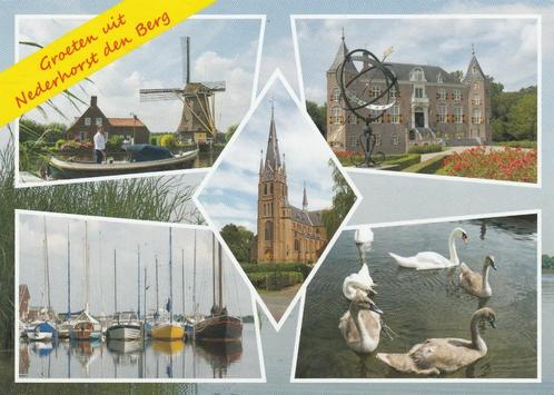 NEDERHORST DEN BERG Molen Haven Kerk Kasteel Zwanen, Verzamelen, Ansichtkaarten | Nederland, Gelopen, Noord-Holland, 1980 tot heden