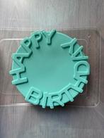 Happy birthday mold voor chocola of cakes nooit gebruikt, Verzenden, Nieuw, Taarten of Cupcakes, Versiering
