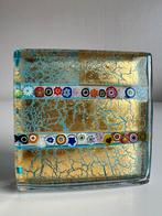 Vintage Murano Italy Millefiori Paperweight Ragazzi & Co 70s, Antiek en Kunst, Antiek | Glas en Kristal, Ophalen of Verzenden