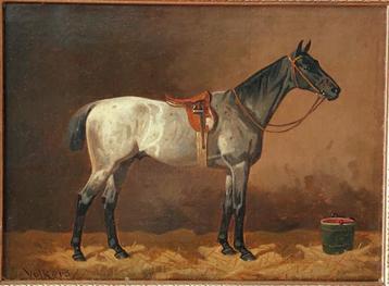 Emil Volkers ''volbloed op stal''  ca. 1895-1900 beschikbaar voor biedingen