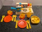 Vintage Fisher Price Keukentje met Accessoires, Ophalen of Verzenden, Gebruikt, Speelset