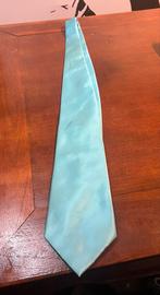 Lichtblauwe LIKAS stropdas, Ophalen of Verzenden, Zo goed als nieuw, Blauw, Effen