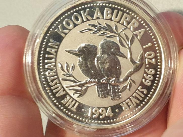 Kookaburra 1994, 1 oz .988 zilver (2-1), Postzegels en Munten, Edelmetalen en Baren, Zilver, Ophalen of Verzenden