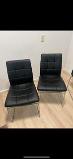 6 leren eetkamer stoelen, Huis en Inrichting, Stoelen, Ophalen of Verzenden, Zo goed als nieuw
