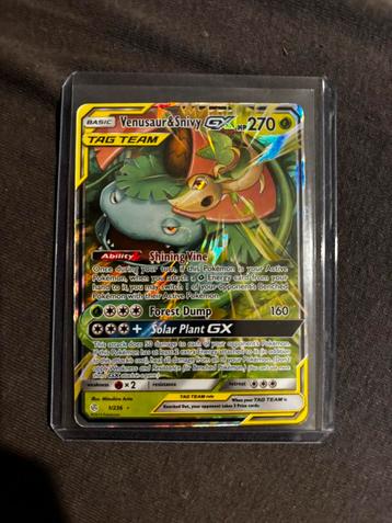 Venusaur & Snivy GX 1/236 Tag Team beschikbaar voor biedingen