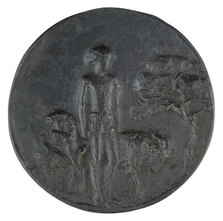 PENNING Christl Seth-Höfner : Zonder titel ººººººº, Postzegels en Munten, Penningen en Medailles, Brons, Nederland, Verzenden