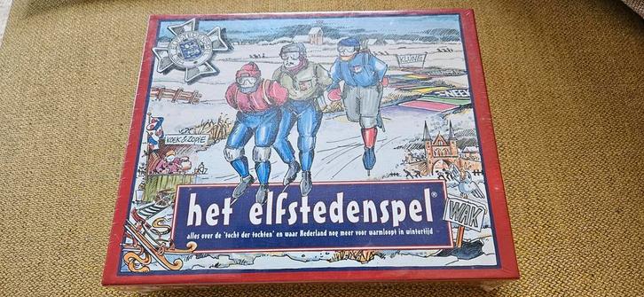 spel Het Elfstedenspel, Hobby en Vrije tijd, Gezelschapsspellen | Bordspellen, Zo goed als nieuw, Ophalen of Verzenden