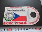 sticker henkes borrel voetbal EK 1980 vlag tsjechoslowakije, Ophalen, Zo goed als nieuw