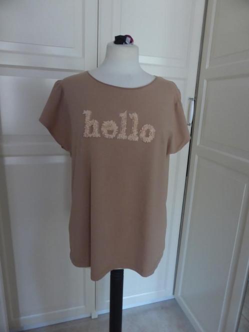 top Taifun Camel maat 42, Kleding | Dames, Tops, Zo goed als nieuw, Maat 42/44 (L), Bruin, Zonder mouw, Ophalen of Verzenden