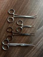 Set van 4 diverse chirurgische instrumenten, Ophalen of Verzenden