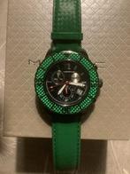 Te Koop Morphic heren horloge zgan japans uurwek, Overige materialen, Leer, Polshorloge, Zo goed als nieuw