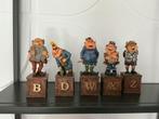 Vintage Kabouter Beelden Set - B, D, W, X, Z Letters, Antiek en Kunst, Kunst | Beelden en Houtsnijwerken, Ophalen of Verzenden