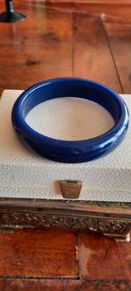 Antieke  bakeliet  armband,navy blue,jaren 40., Ophalen of Verzenden, Overige materialen, Armband