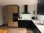 Complete IKEA Keukenblok - Zwart/Hout, Ophalen, Gebruikt, Zwart, Hoekkeuken
