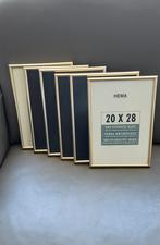 6 Hema fotolijsten ontspiegeld,messing lijst z.g.a.n, Audio, Tv en Foto, Fotografie | Fotolijsten, Ophalen of Verzenden, Zo goed als nieuw
