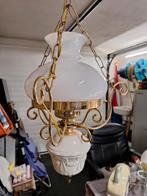 Hanglamp met wit melkglas., Huis en Inrichting, Lampen | Hanglampen, Gebruikt, Ophalen