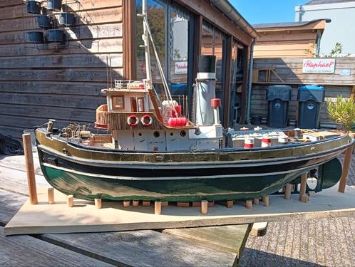 Anteo stoomsleepboot geheel hout, Hobby en Vrije tijd, Modelbouw | Boten en Schepen, Gebruikt, Overige merken, Ophalen