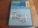 Haynes Manual vraagbaak Toyota Celica TA40, RA40 af 1978, Auto diversen, Handleidingen en Instructieboekjes, Ophalen of Verzenden