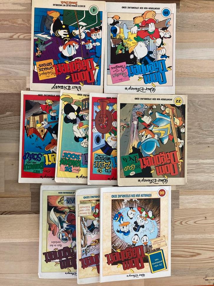 9 albums Oom Dagobert Walt Disney, Boeken, Strips | Comics, Gelezen, Meerdere comics, Europa, Ophalen of Verzenden