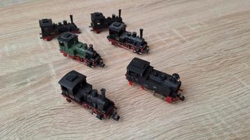 Fleischmann Piccolo/Minitrix 4 x stoomloc en 2 x kap beschikbaar voor biedingen