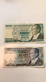 Turkse Lira (oude biljetten en munten), Postzegels en Munten, Verzenden, Overige landen, Los biljet