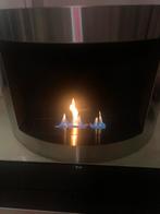 Mooie RVS sfeerhaard met bio ethanol., Ophalen of Verzenden, Zo goed als nieuw, Vrijstaande haard, Overige soorten