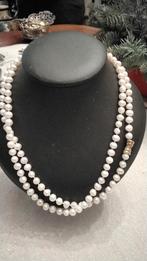 Parel collier., Ophalen of Verzenden, Zo goed als nieuw, Wit, Goud