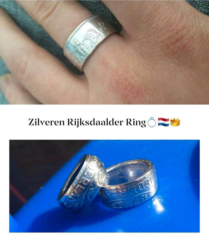 Stoere Zilveren Rijksdaalder Ring 10mm Breed, Sieraden, Tassen en Uiterlijk, Ringen, Nieuw, Dame of Heer, Zilver, Zilver, Ophalen of Verzenden