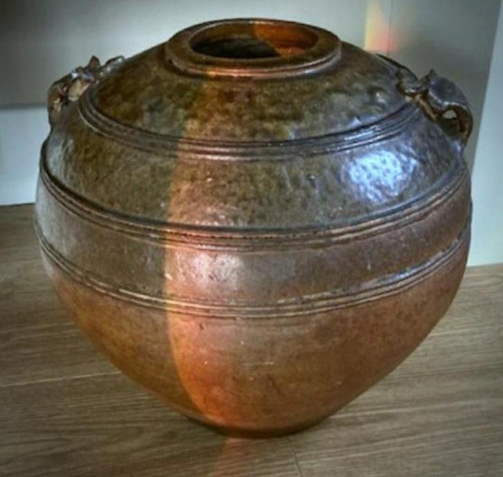 Chinese Han-dynastie pot 32 cm, Huis en Inrichting, Woonaccessoires | Vazen, Overige kleuren, Minder dan 50 cm, Aardewerk of Porselein