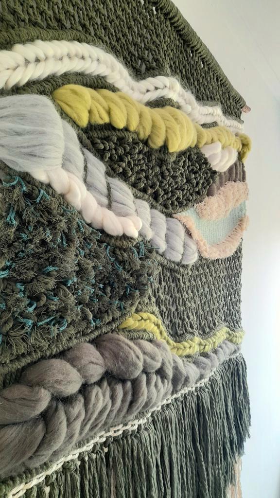 Handgemaakt Macramé Wandkleed - Uniek Design, Huis en Inrichting, Woonaccessoires | Wanddecoraties, Nieuw, Ophalen