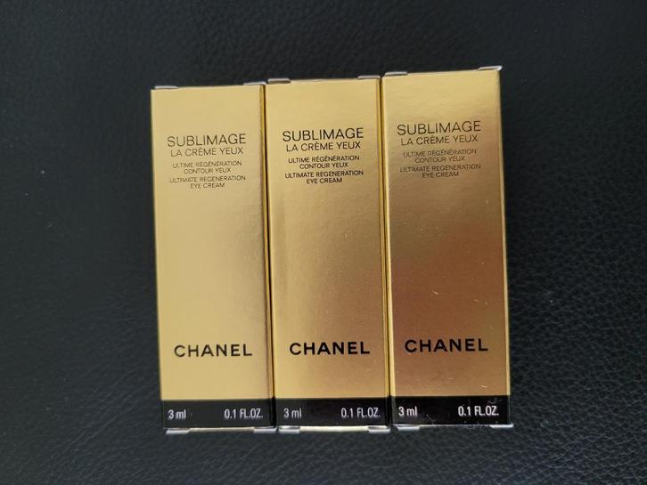 Chanel Sublimage La Creme Yeux 3x3ml, Sieraden, Tassen en Uiterlijk, Uiterlijk | Gezichtsverzorging, Nieuw, Verzorging, Ogen, Verzenden