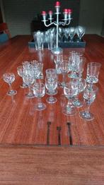 Eau de vie-kristalglazen en kleine borrelglaasjes, Antiek en Kunst, Antiek | Glas en Kristal, Ophalen