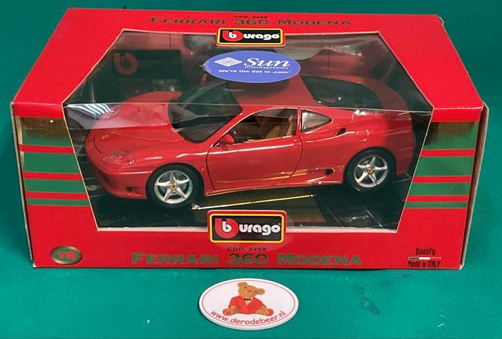 Ferrari 360 Modena, rood, Bburago, Hobby en Vrije tijd, Modelauto's | 1:18, Nieuw, Auto, Bburago, Ophalen of Verzenden