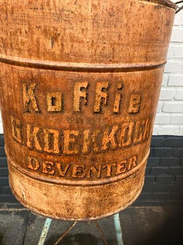 Groot Koffieblik G.Koekoek Deventer - Uniek! beschikbaar voor biedingen