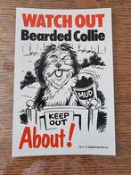 Waarschuwingsbord Bearded Collie, Ophalen of Verzenden, Nieuw