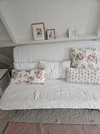 Bedbank Ikea wit, Ophalen, Gebruikt, Tweepersoons, 80 cm