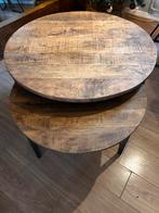 Salontafel/bijzettafel, Huis en Inrichting, Tafels | Salontafels, Ophalen, Rond, 50 tot 100 cm, Zo goed als nieuw