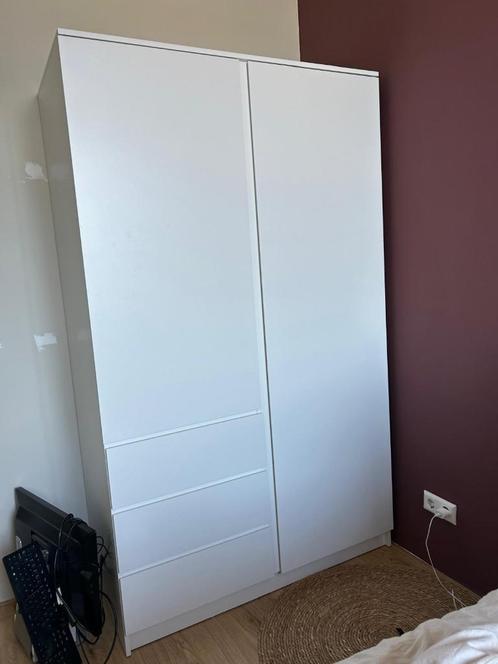 Kledingkast LIMFJORDEN 120x200 wit, Huis en Inrichting, Kasten | Kledingkasten, Zo goed als nieuw, 150 tot 200 cm, 100 tot 150 cm
