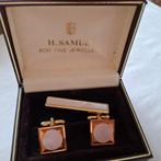 manchetknopen parelmoer, Sieraden, Tassen en Uiterlijk, Manchetknopen, Verzenden, Zo goed als nieuw, Overige materialen