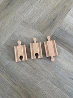ZGAN 3x Brio houten trein connector rails spoor 33393 rail, Ophalen of Verzenden, Zo goed als nieuw