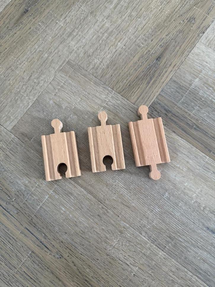 ZGAN 3x Brio houten trein connector rails spoor 33393 rail, Kinderen en Baby's, Speelgoed | Houten speelgoed, Zo goed als nieuw