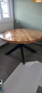 Ronde Mango Houten Eettafel, Rond, Ophalen of Verzenden, Zo goed als nieuw, Modern