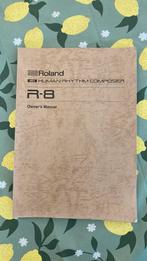 Handleiding Roland R8, Muziek en Instrumenten, Drumcomputers, Roland, Ophalen of Verzenden, Zo goed als nieuw