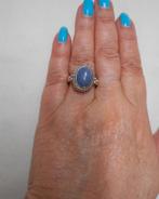 Zilveren vintage ring met lapis lazuli maat krap 20.5 nr.227, 20 of groter, Verzenden, Zo goed als nieuw, Dame