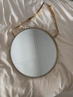 Ronde Spiegel met Gouden Details, Ophalen, Minder dan 50 cm, Rond, Zo goed als nieuw